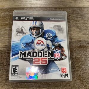 Madden 25 NFL Football Sony Playstation Network‎ 3 PS3 2013 Video Game